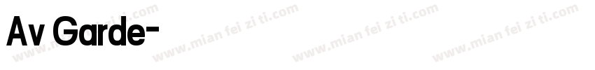 Av Garde字体转换